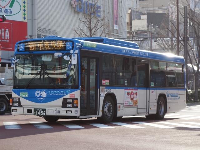 0041【川崎市バス】環境にやさしい低公害車: バス写真☆いろいろ５選